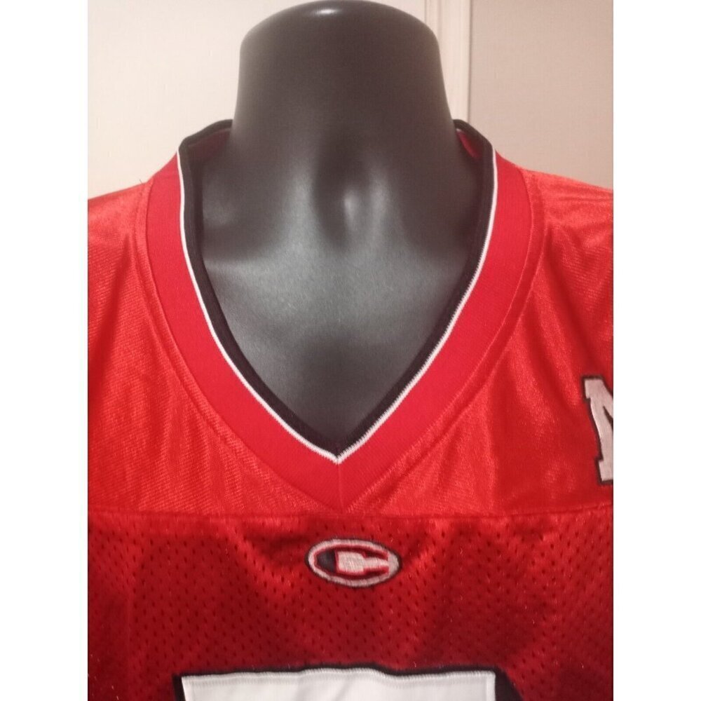 Vintage Nebraska #7 Cornhuskers Football Jersey Mens XL Stitched Red Colosseum - Picture 2 of 12